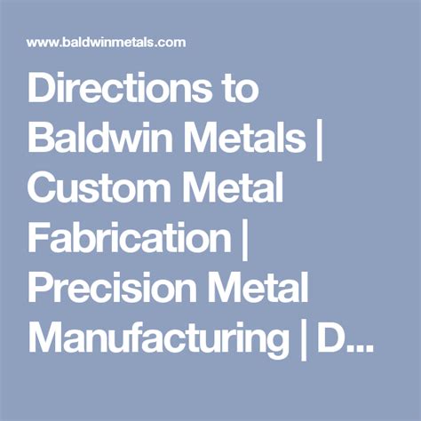 metal fabricator dalls|baldwin steel company.